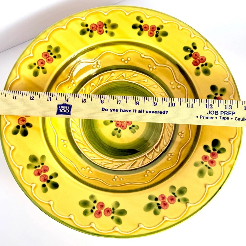 Vintage WILLIAMS SONOMA Ceramiche Large Hand Painted 14